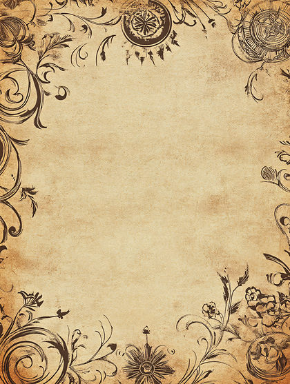 Vintage Floral Border