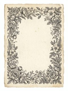 vintage floral frame