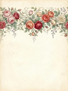 vintage-rose-border