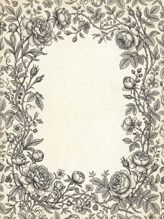 vintage floral frame