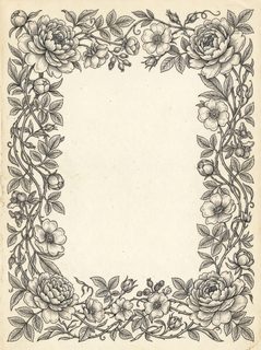 vintage floral frame