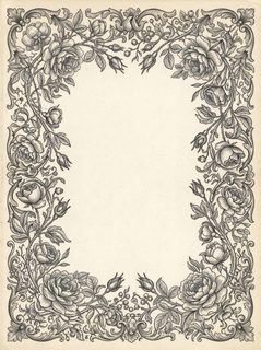 vintage floral frame