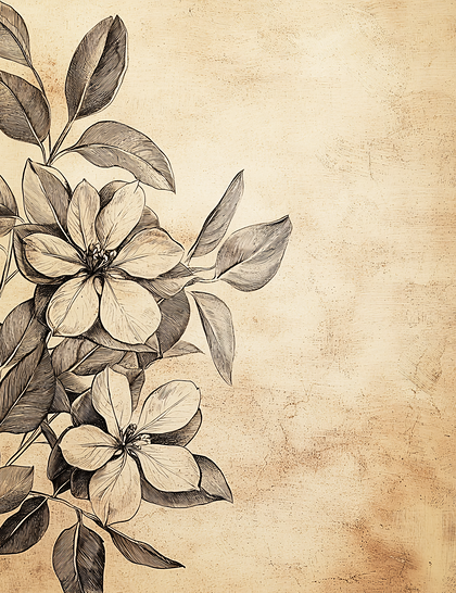 Vintage Floral Illustration