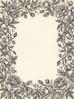 floral stationery template