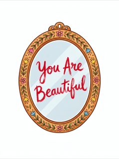 floral mirror art