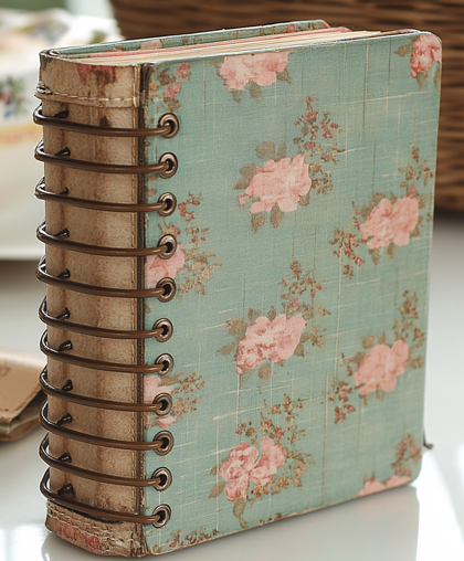 Vintage Floral Spiral Notebook