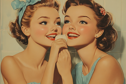 Vintage Gossiping Girls