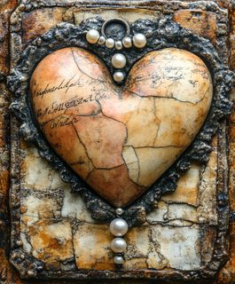 Vintage Heart Assemblage