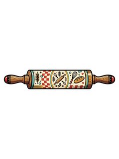 illustrated rolling pin