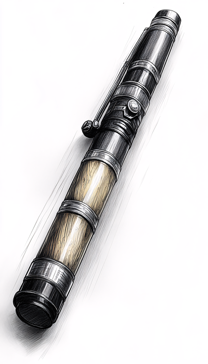 Vintage Inspired Pen Illustration
