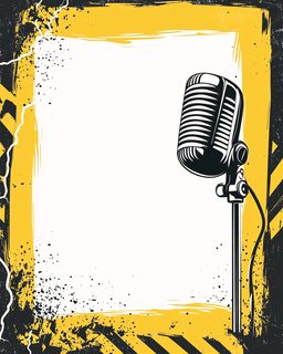 Vintage Microphone Poster