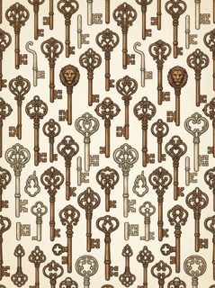vintage key pattern