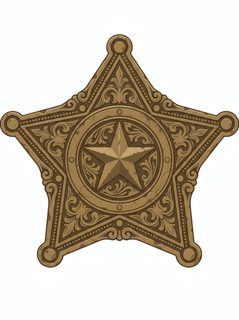 ornate sheriff badge