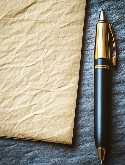 Vintage Paper And Pen
