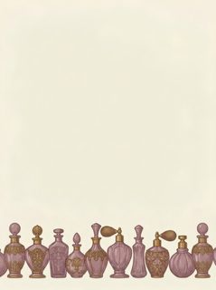 perfume bottle border