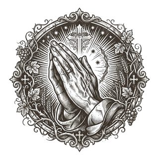 praying hands vintage