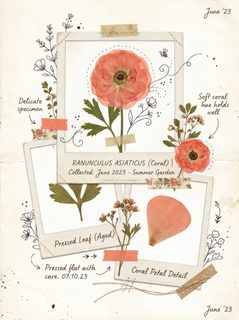 pressed flower scrapbook