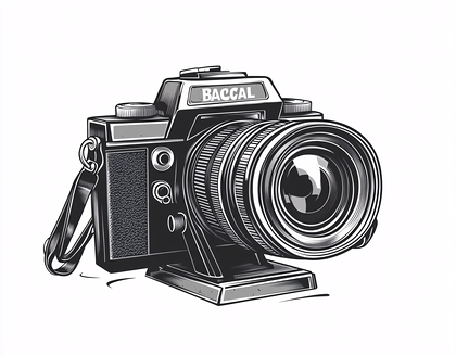 Vintage Retro Camera Illustration