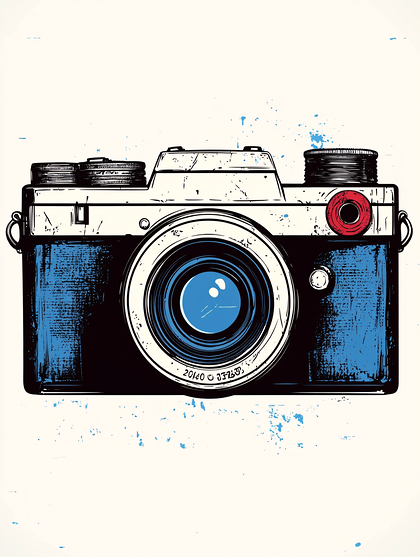 Vintage Retro Camera Illustration