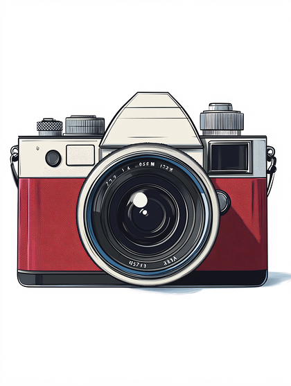 Vintage Retro Camera Illustration