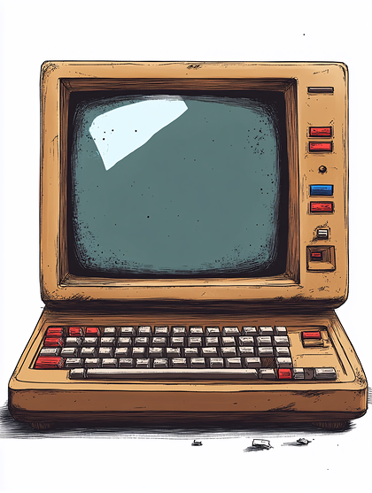 Vintage Retro Computer