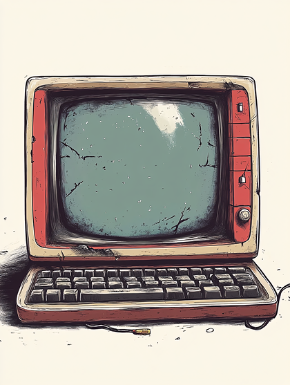 Vintage Retro Computer