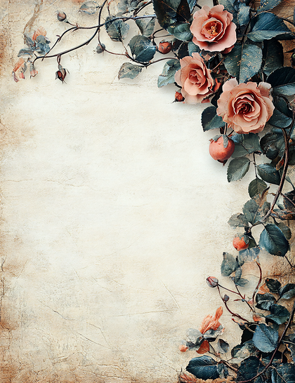 Vintage Rose Border