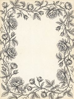 vintage rose border