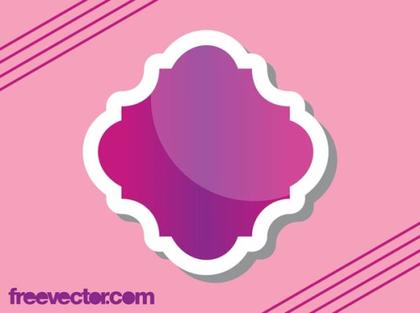 Vintage Sticker Design Free Vector