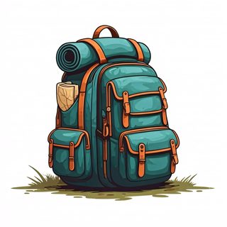 hiking backpack illustration
