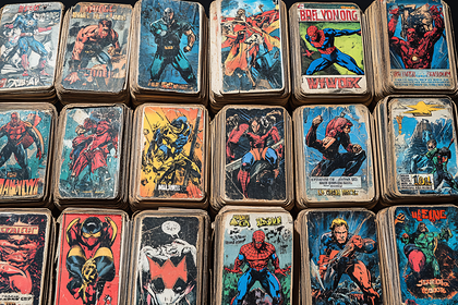 Vintage Superhero Trading Cards Collection
