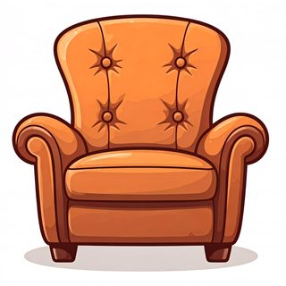 vintage tan armchair