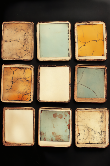 Vintage Textured Square Tiles
