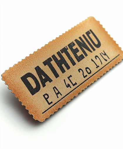 Vintage Textured Ticket