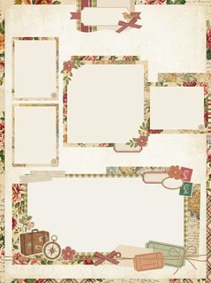 vintage travel scrapbook