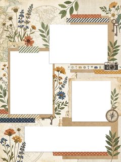 vintage travel scrapbook