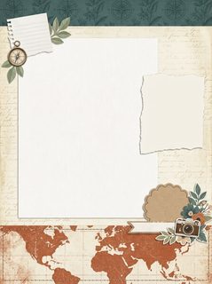 travel scrapbook template
