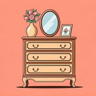 vintage dresser vanity