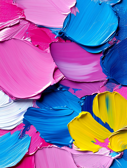 Vivid Acrylic Paint Swirls