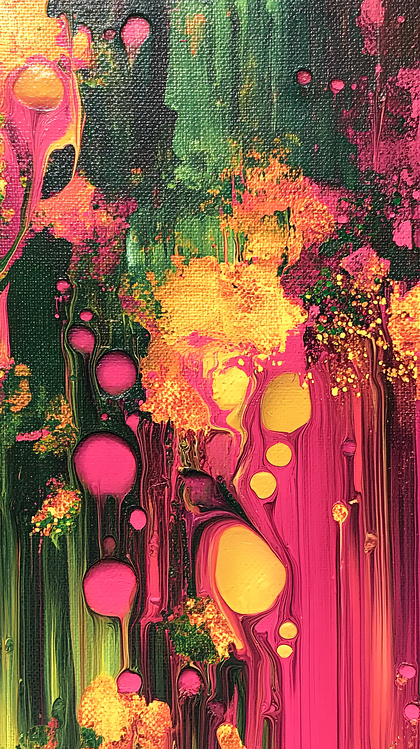 Vivid Fluid Abstract Painting