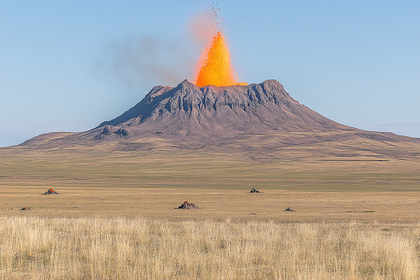 Volcanic Eruption Landscape