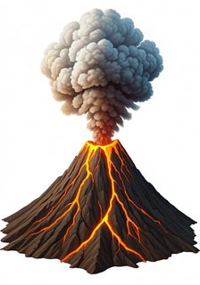 Volcano eruption