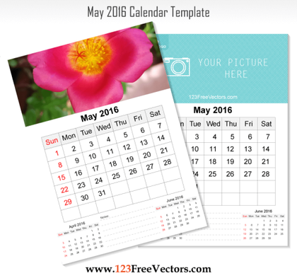Wall Calendar May 2016
