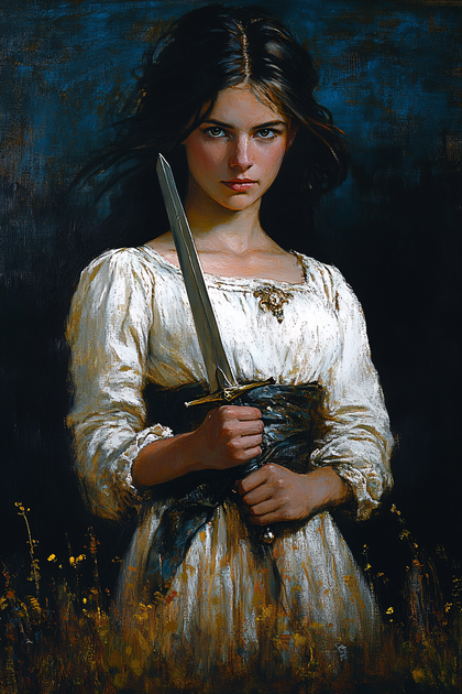 Warrior Maiden with Sword