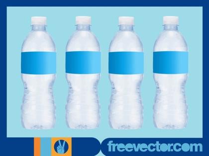 Water Bottles With Blank Labels Free Vector