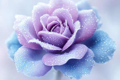 Water Droplets On Rose