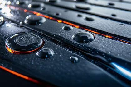 Water Droplets on Surface