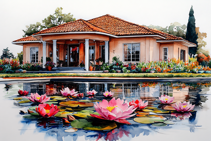 Water Lily Pond House