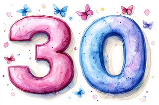 Watercolor 30 Butterflies