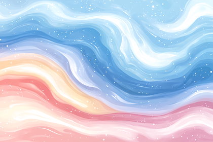 Watercolor Abstract Wave Background